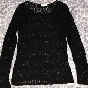 Calvin Klein - Black Laced long sleeve